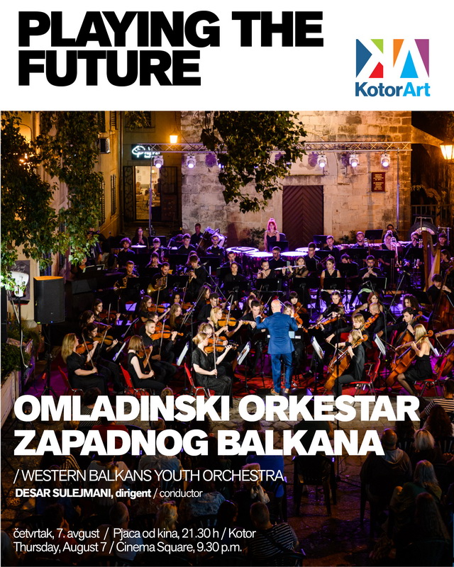 Snaga muzike ujedinjuje region: Omladinski orkestar Zapadnog Balkana na KotorArtu Snaga muzike ujedinjuje region: Omladinski orkestar Zapadnog Balkana na KotorArtu