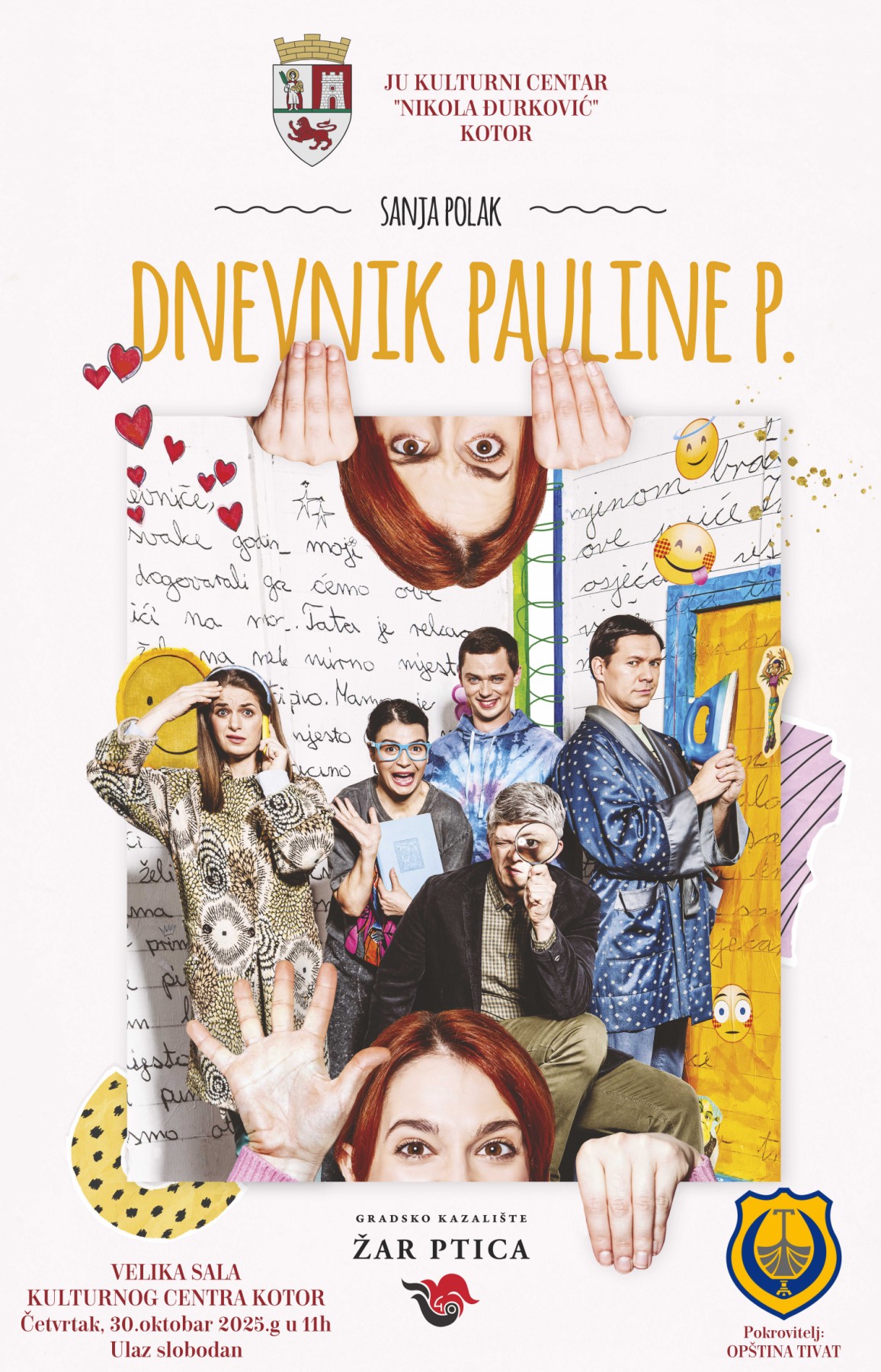 Predstava za djecu “Dnevnik Paoline P.” Predstava za djecu “Dnevnik Paoline P.”