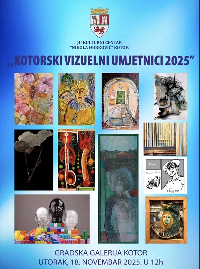 Tradicionalna izložba “Kotorski vizuelni umjetnici 2025” Tradicionalna izložba “Kotorski vizuelni umjetnici 2025”