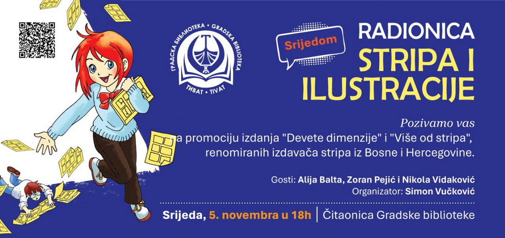 Promocija uglednih izdavača stripa u Gradskoj biblioteci Tivat Promocija uglednih izdavača stripa u Gradskoj biblioteci Tivat