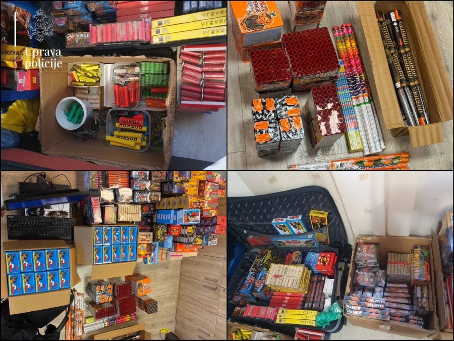 Tokom praznika policija oduzela preko 100.000 komada pirotehničkih sredstava Tokom praznika policija oduzela preko 100.000 komada pirotehničkih sredstava