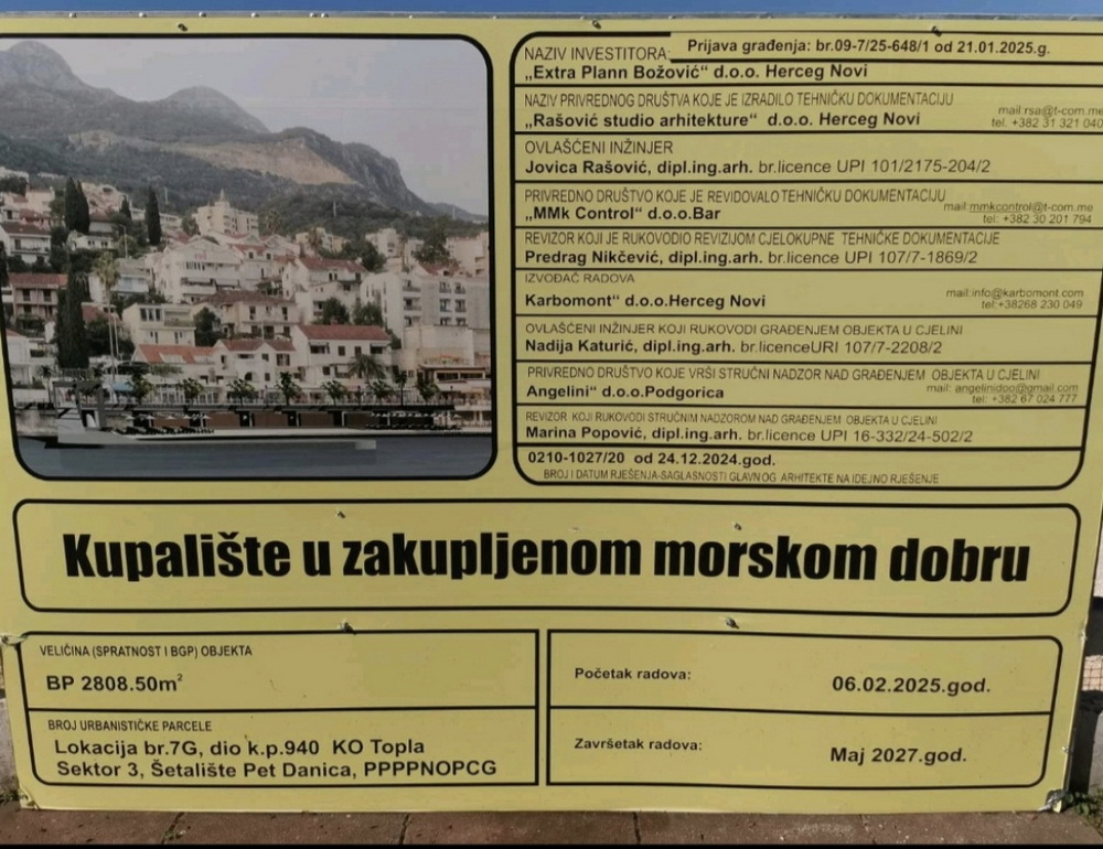 Reagovanje: Legalno nasipamo more i pravimo kupalište, imamo dozvolu… Reagovanje: Legalno nasipamo more i pravimo kupalište, imamo dozvolu…