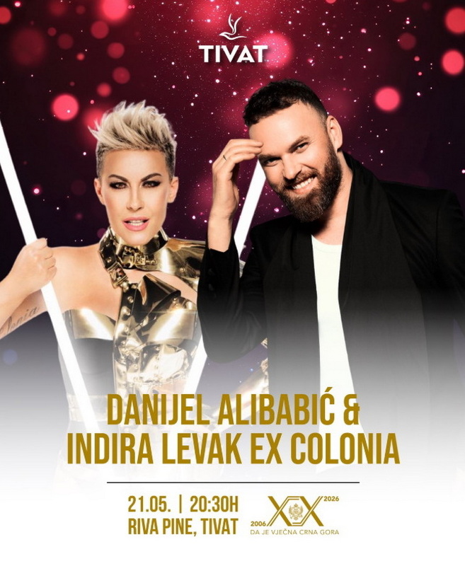 Tivat – Koncert za Dan nezavisnosti, Danijel Alibabić i Indira (ex Colonia) Tivat – Koncert za Dan nezavisnosti, Danijel Alibabić i Indira (ex Colonia)